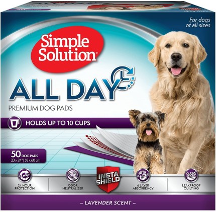 Solution All Day Pads for dogs. Box of 50